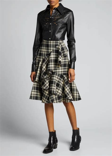 michael kors plaid skirt|Ready.